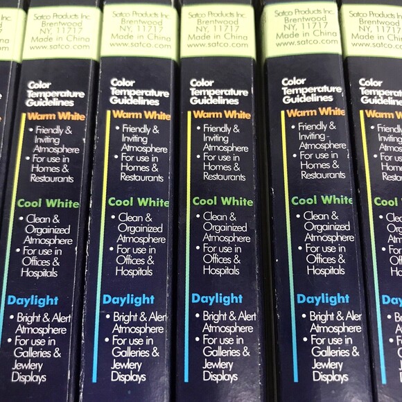 Lot (6) Satco S1904 F8T5/CW 2 Pin 8W T5 5000 Hr Cool White Fluorescent 12" Tube - Picture 7 of 7